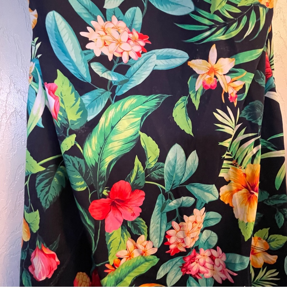 Tommy Bahama blue tropi- calling spa covers up dress size L - Picture 11 of 13